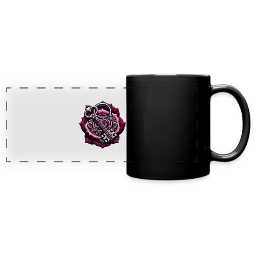 You Hold the Key to My Heart Rose Lock T-Shirt - Full Color Panoramic Mug