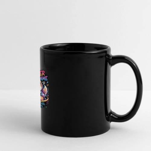 Cute Gamer Shiba Inu Level Up - Full Color Panoramic Mug