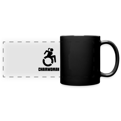 Chairwoman, woman in wheelchair girl in wheelchair - Full Color Panoramic Mug