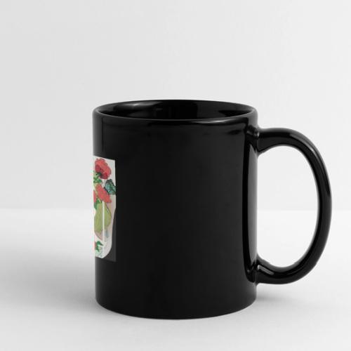 Girl with Rose Vine - Full Color Panoramic Mug