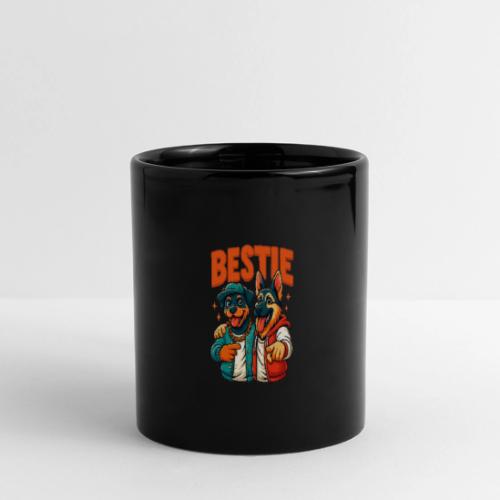 Hip Hop Dog Besties Shirt for Friends & Pet Lovers - Full Color Panoramic Mug