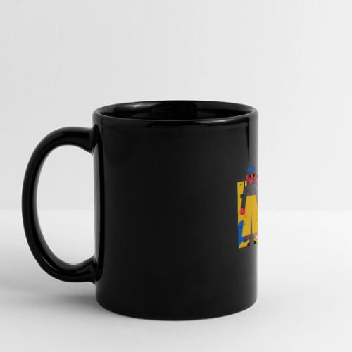 Bold Geometric Duo Pop Art - Full Color Panoramic Mug
