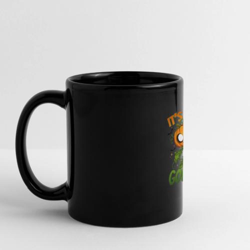 Cute Pumpkin Monster “It’s Just Gourdy” Funny - Full Color Panoramic Mug