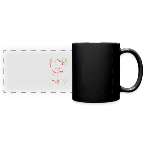 Merry Christmas Typography Design - Full Color Panoramic Mug