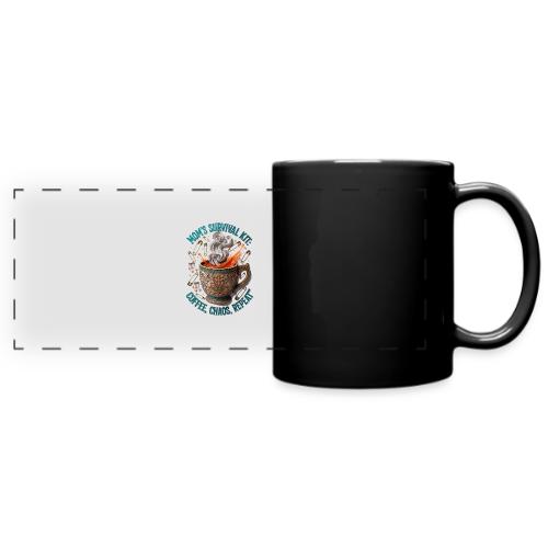Mom's Survival Kit Tee | Coffee Chaos - Full Color Panoramic Mug