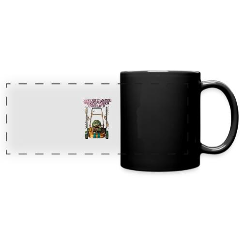 Lawn Care Gladiator T Shirt - Full Color Panoramic Mug