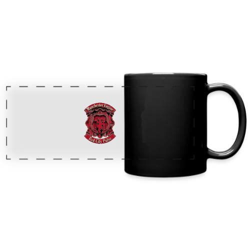 Red Manchester T Shirt, Red Soccer City Pride Gift - Full Color Panoramic Mug