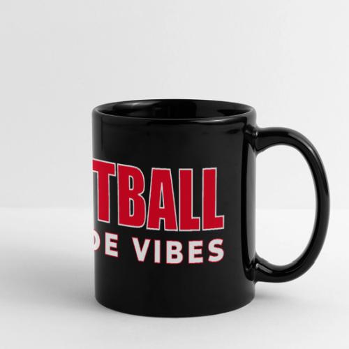 Courtside Vibes Basketball Typography Design - Full Color Panoramic Mug