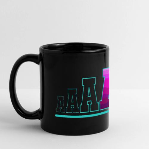 Letter A – Capital Varsity Alphabet Monogram - Full Color Panoramic Mug