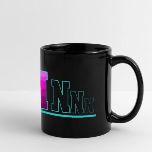 Letter N – Capital Varsity Alphabet Monogram - Full Color Panoramic Mug