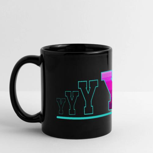 Letter Y – Capital Varsity Alphabet Monogram - Full Color Panoramic Mug