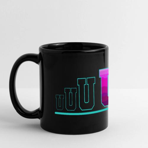 Letter U – Capital Varsity Alphabet Monogram - Full Color Panoramic Mug