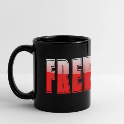 Freedom Typography Design - Full Color Panoramic Mug