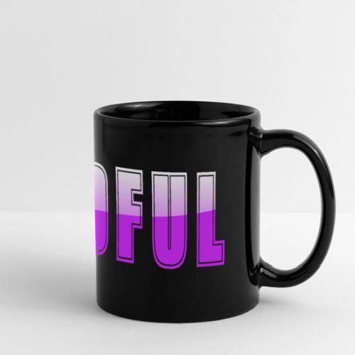 Mindful Typography Minimalist Design - Full Color Panoramic Mug