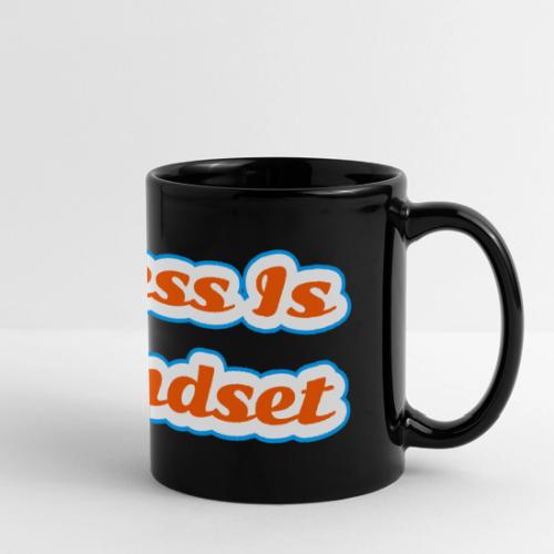 Success Is a Mindset — Motivational Glow Script - Full Color Panoramic Mug