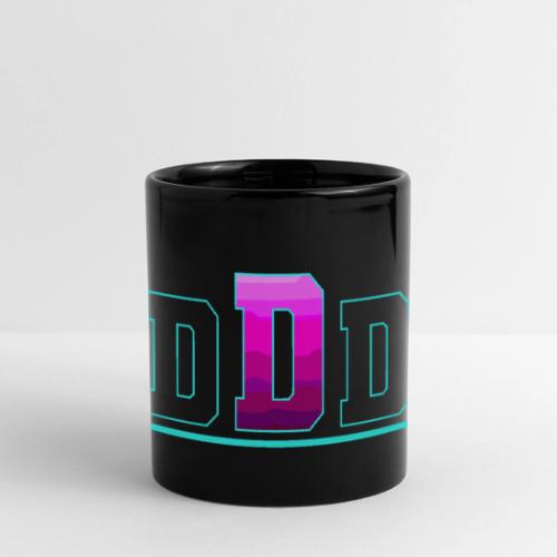 Letter D – Capital Varsity Alphabet Monogram - Full Color Panoramic Mug
