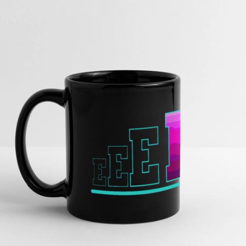 Letter E – Capital Varsity Alphabet Monogram - Full Color Panoramic Mug