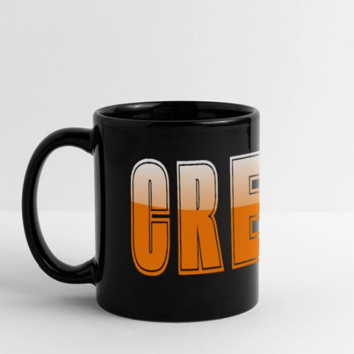 CREATE Vibrant Orange Bold Word Graphic - Full Color Panoramic Mug