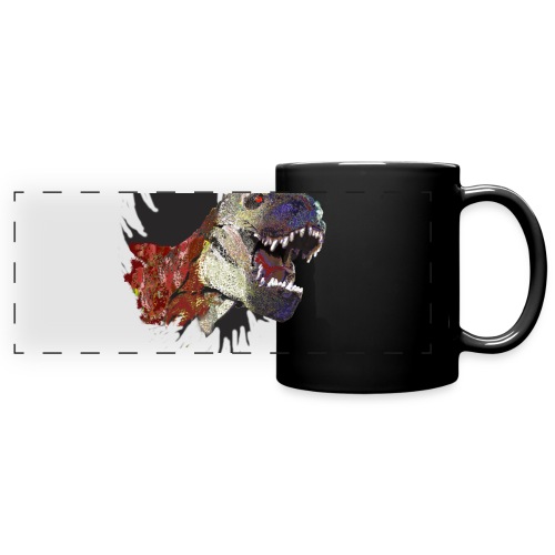 T-rex Mascot Don't Mess with the USA - Full Color Panoramic Mug