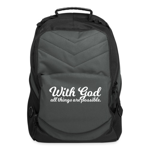 With God All Things Are Possible - Computer Backpack