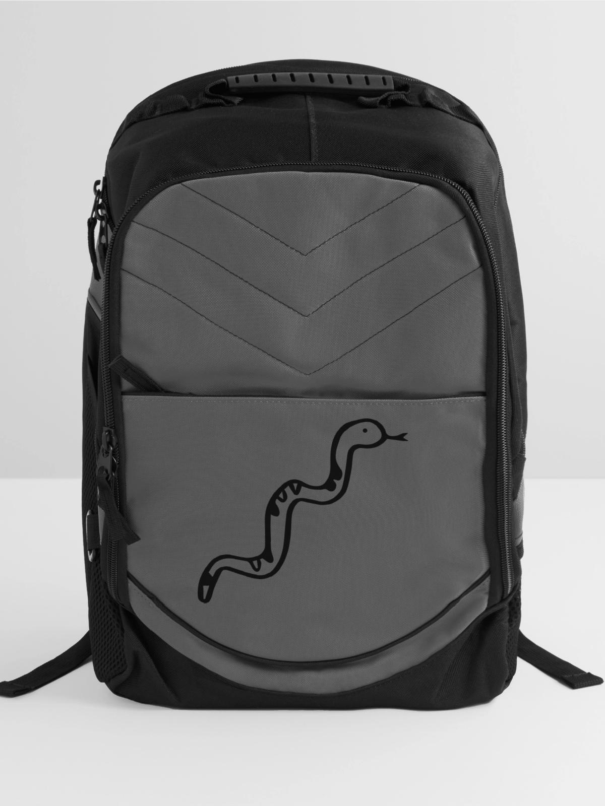 Snake - Poison - Computer Backpack - charcoal - Front