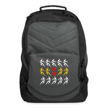 ❤✦Sexy 14 Female Sprinters Wearing a Pony tail✦❤ - Computer Backpack - charcoal - Front