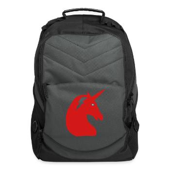 Unicorn Head Lightning bolt - Computer Backpack - charcoal - Front