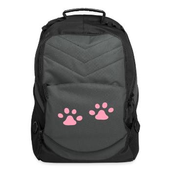 2 cat paws jelly beans - Computer Backpack - charcoal - Front