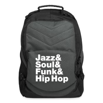Jazz & Soul & Funk & Hip Hop - Computer Backpack - charcoal - Front