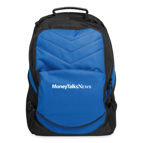 Money Talks News Logo - White - Computer Backpack
