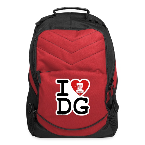 I Love (Heart) Disc Golf Shirt & Accessories - Computer Backpack