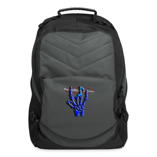 Rock on hand sign the devil's horns RadioBuzzD - Computer Backpack