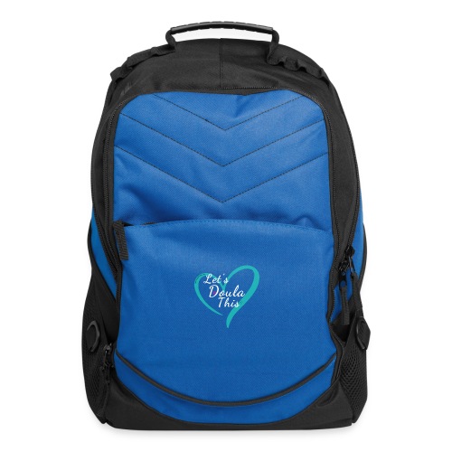 Let's Doula This, LLC Logo with Green heart - Computer Backpack