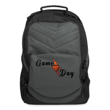 Game Day Basketball Lightning Bolt - Computer Backpack - charcoal - Front