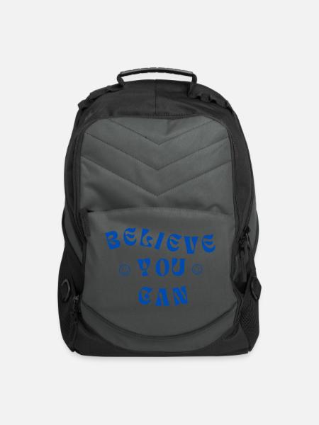 Believe you Can - Computer Backpack - charcoal