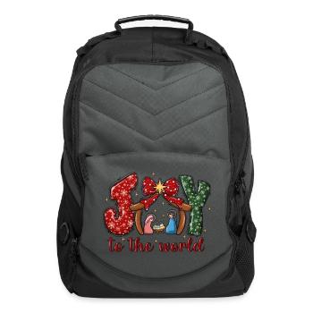 Christmas Vintage, Merry Christmas - Computer Backpack - charcoal - Front