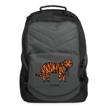 Tieger Classic - Computer Backpack - charcoal - Front