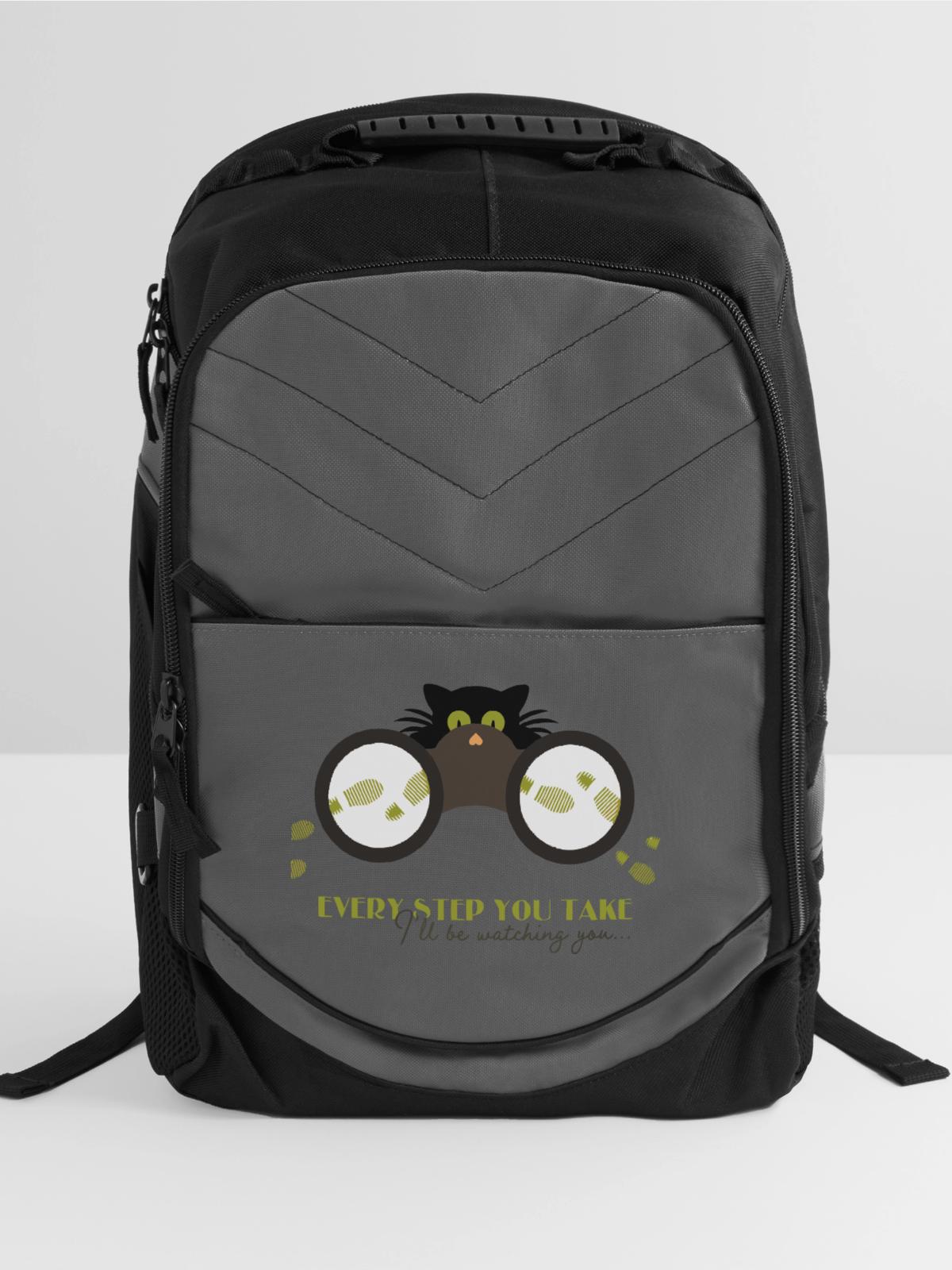 every step you take - Computer Backpack - charcoal - Front