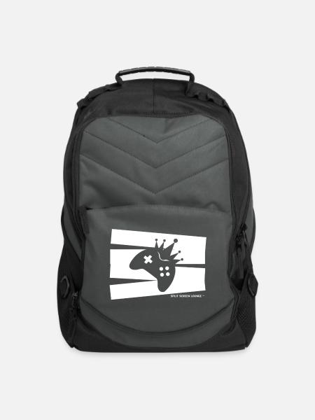 White Paint Logo - Computer Backpack - charcoal