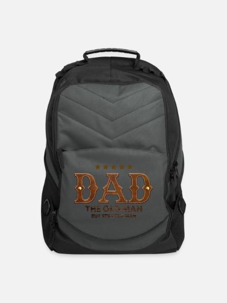 Dad The Old Man but still the Man - Computer Backpack - charcoal