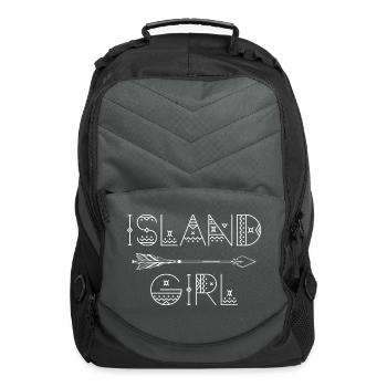 Island Girl Tribal - Computer Backpack - charcoal - Front