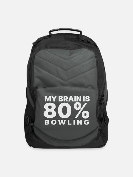 Bowling Humor - Computer Backpack - charcoal