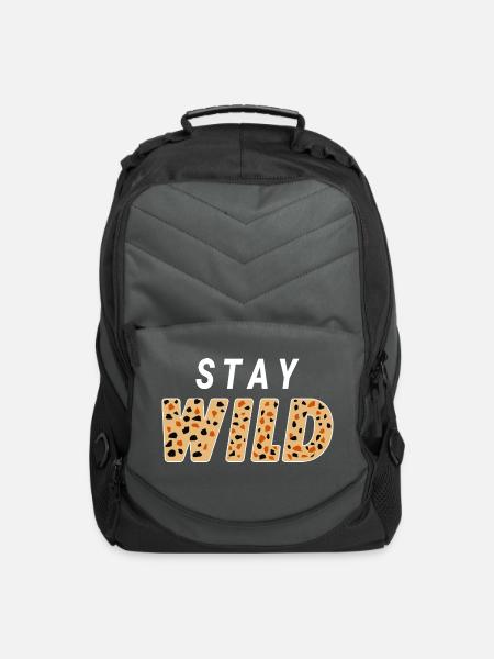 Stay wild ben - Computer Backpack - charcoal