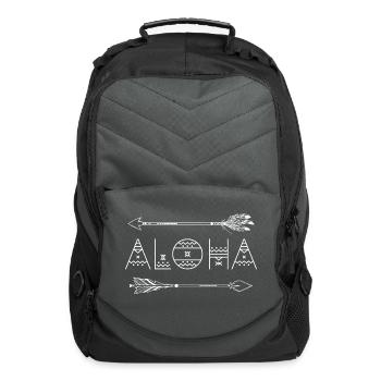 Aloha Tribal - Computer Backpack - charcoal - Front