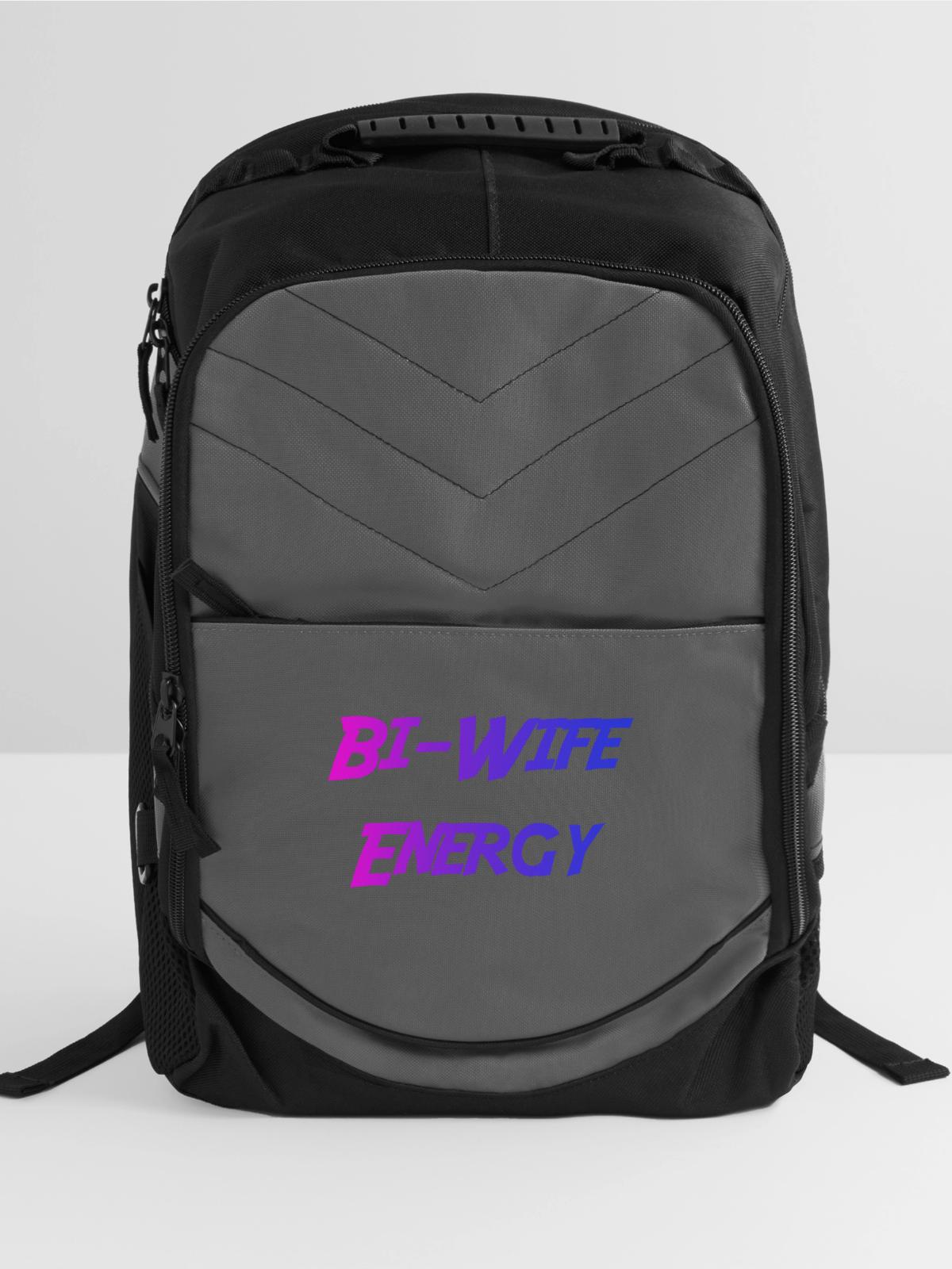 Bi Wife Energy - Computer Backpack - charcoal - Front
