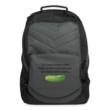 Anxious Cucumbers - Computer Backpack - charcoal - Front
