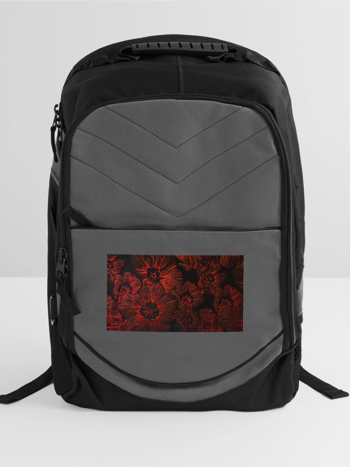 Flower - Computer Backpack - charcoal - Front