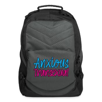 Anxious Transexual - Computer Backpack - charcoal - Front
