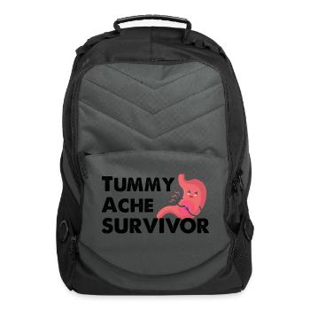Tummy Ache Survivor stars - Computer Backpack - charcoal - Front