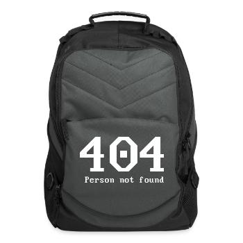 404 error - Computer Backpack - charcoal - Front